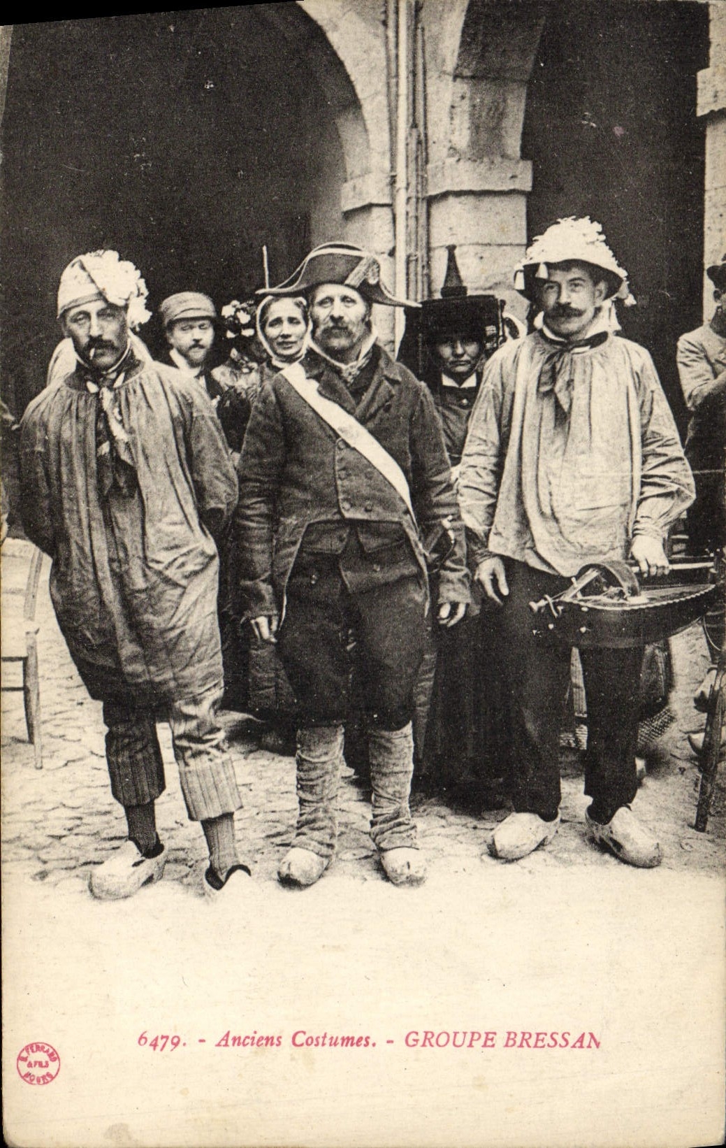 CPA Folklore Groupe Bressan 