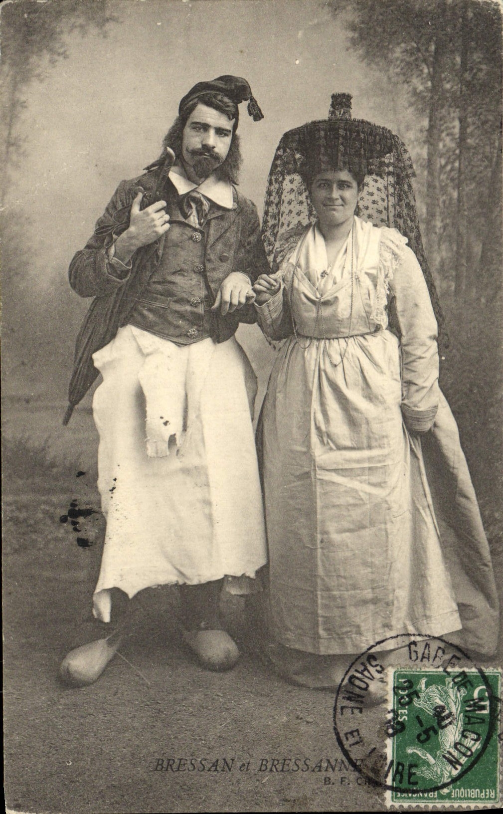 CPA Folklore Bressan et Bressanne 