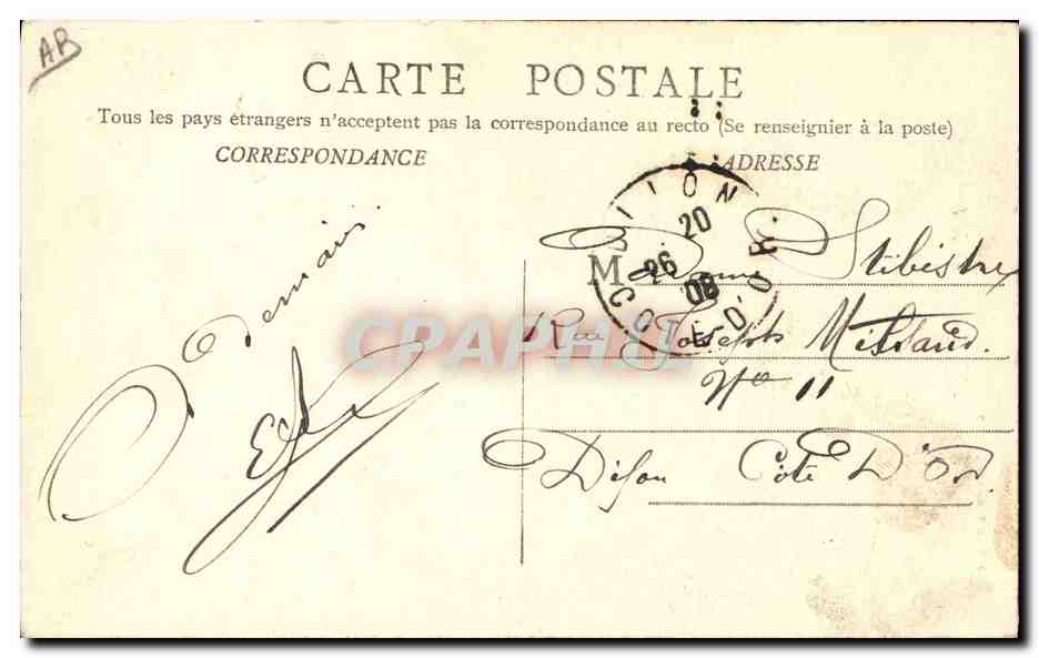 CPA Folklore Bressan et Bressanne  — Verso