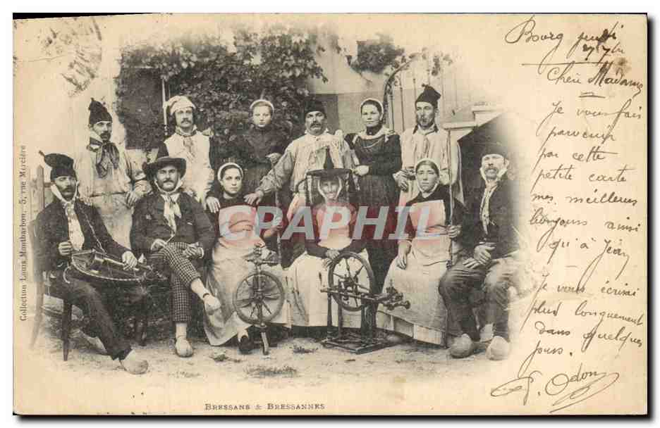 CPA Folklore Bressans et Bressannes 