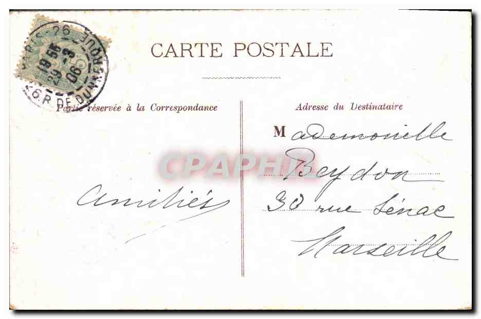 CPA Fantaisie Fleurs Colombes  — Verso