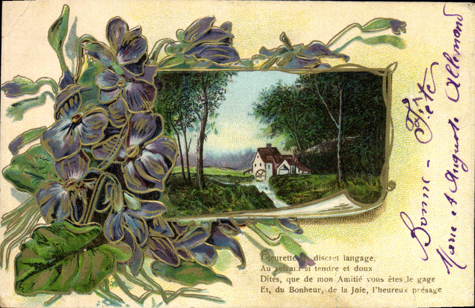 CPA Fantaisie Fleurs 