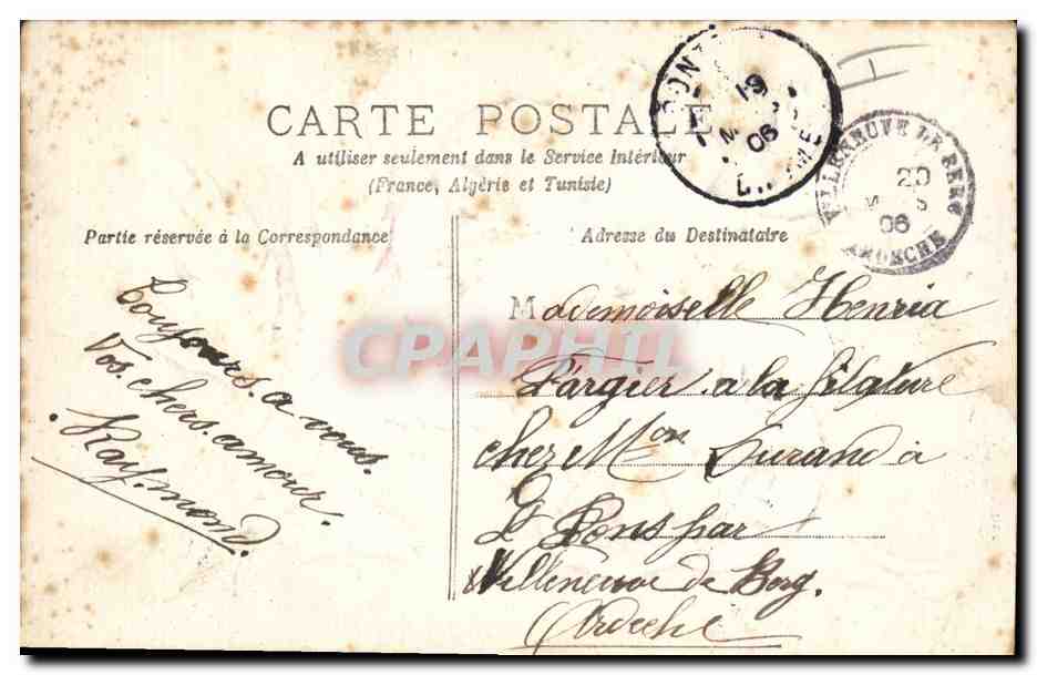CPA Fantaisie Fleurs  — Verso
