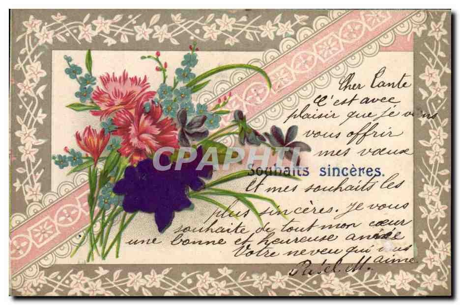 CPA Fantaisie Fleurs 