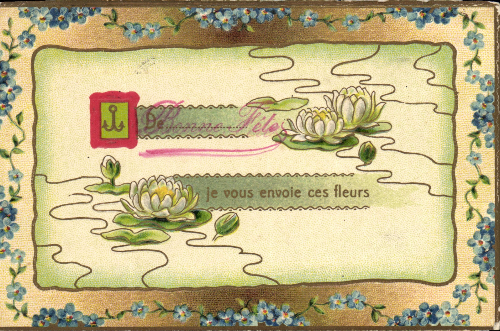 CPA Fantaisie Fleurs 