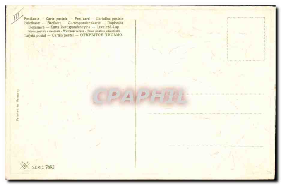 CPA Fantaisie Fleurs Colombe Main  — Verso