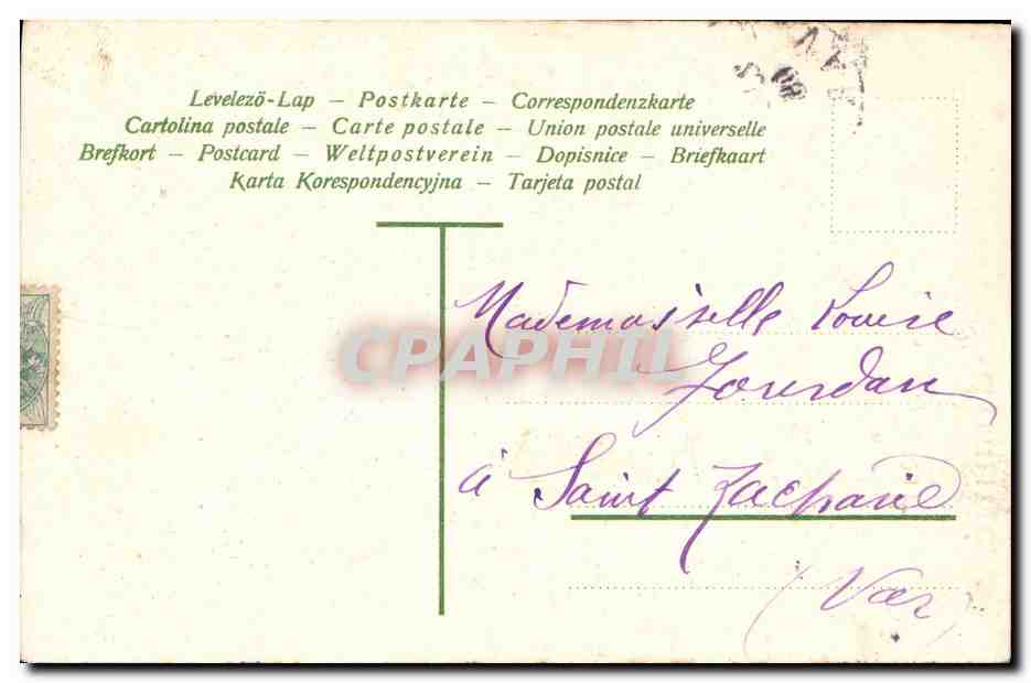 CPA Fantaisie Fleurs Colombes  — Rückseite
