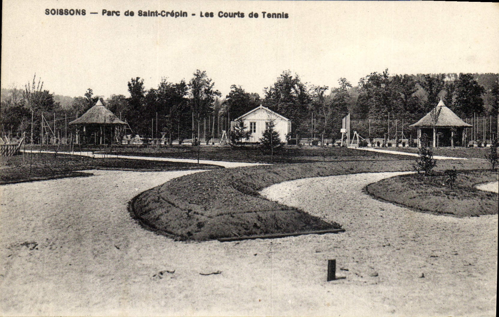 CPA Soissons Parc de Saint Crepin Les courts de Tennis 