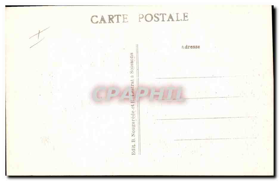 CPA Soissons Parc de Saint Crepin Les courts de Tennis  — Verso