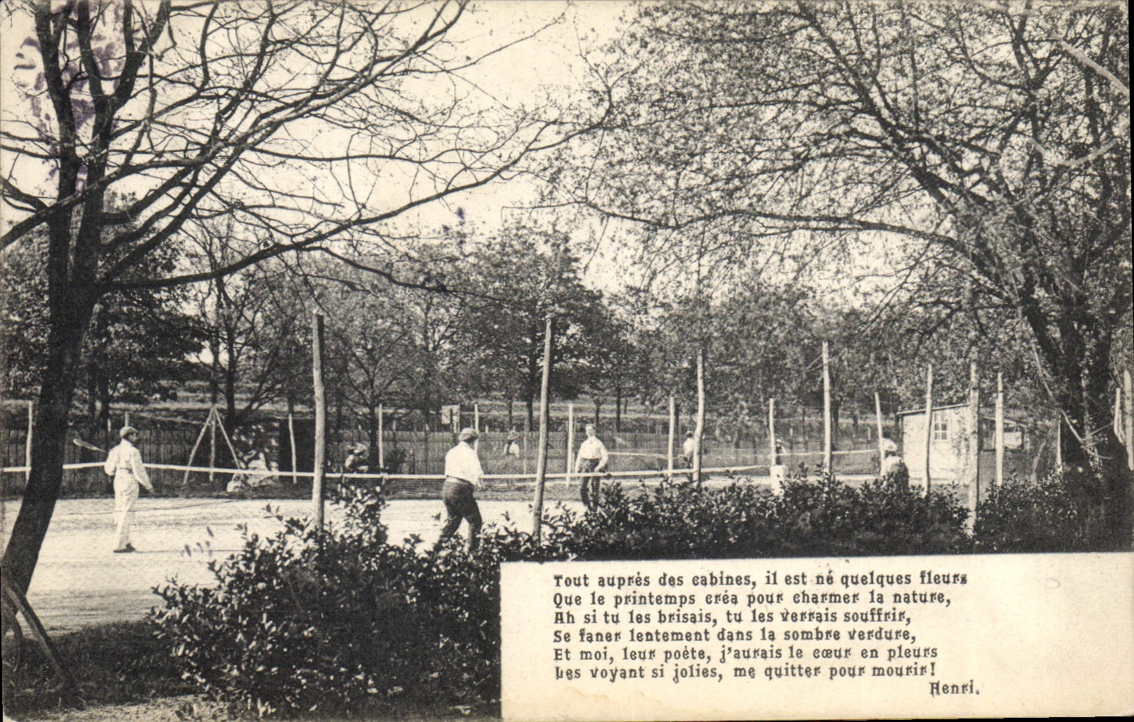 Jardin d'hiver — Jeux de tennis — Henri