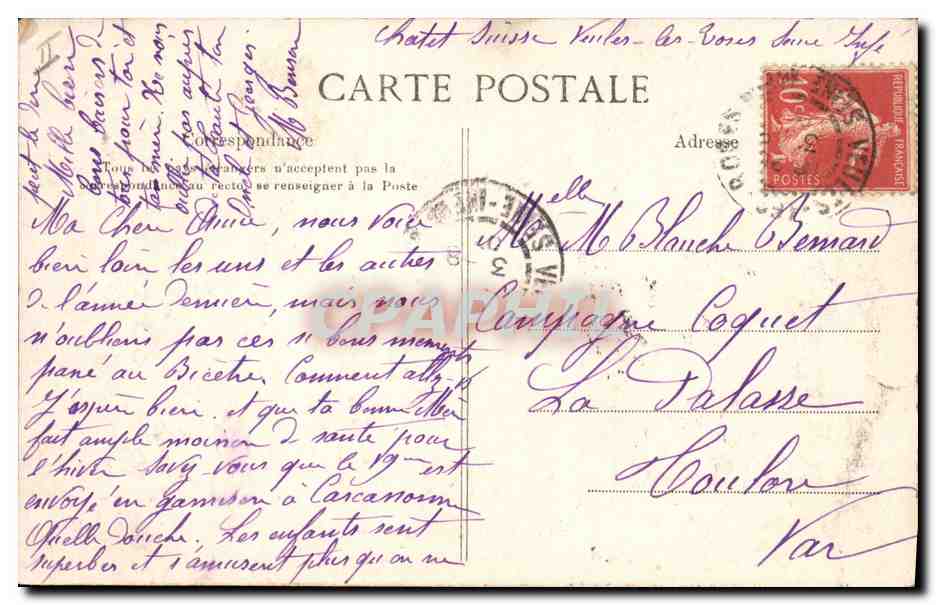 Veuves-les-Roses — Les Tennis et la route de Saint-Valéry — L. J. éditeur, n° 798 — Verso