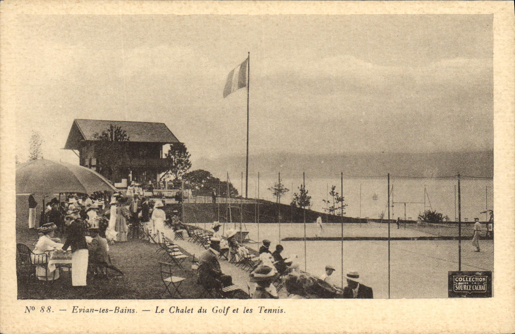 CPA Tennis Evian les Bains Le chalet du golf et les tennis 