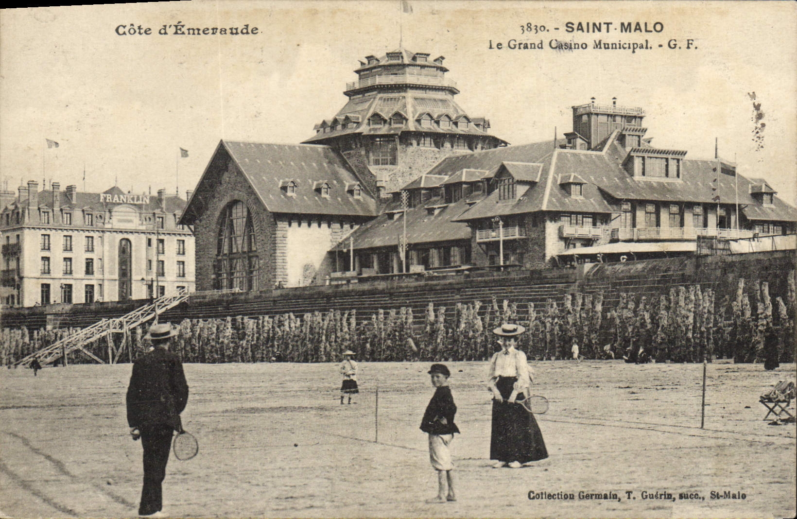 Côte d'Émeraude — Le Grand Casino Municipal à Saint-Malo — G. F. — Collection Germain, T. Guérin, succ. St-Malo