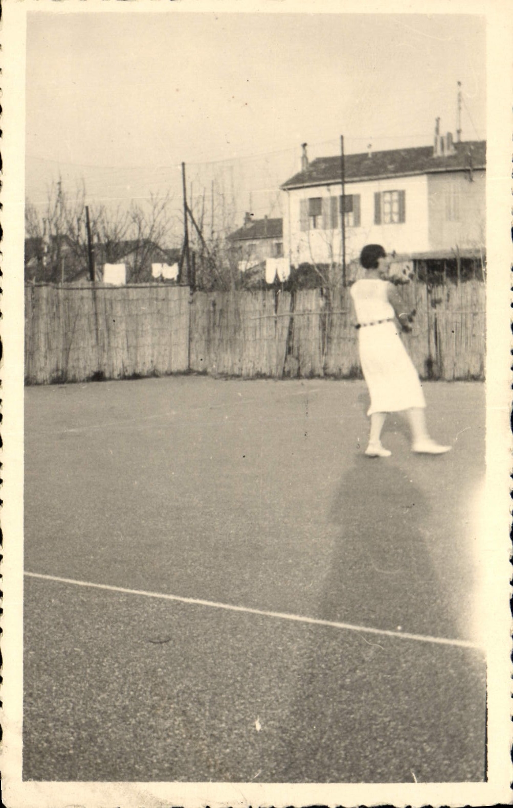 CARTE PHOTO Femme Tennis 