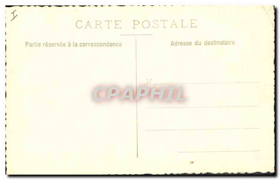 CARTE PHOTO Femme Tennis  — Verso