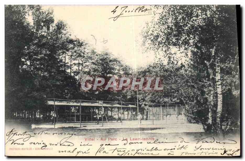 Vittel - Au Parc - Le Lawn-tennis — Éditeur Frutrichi, n° 34