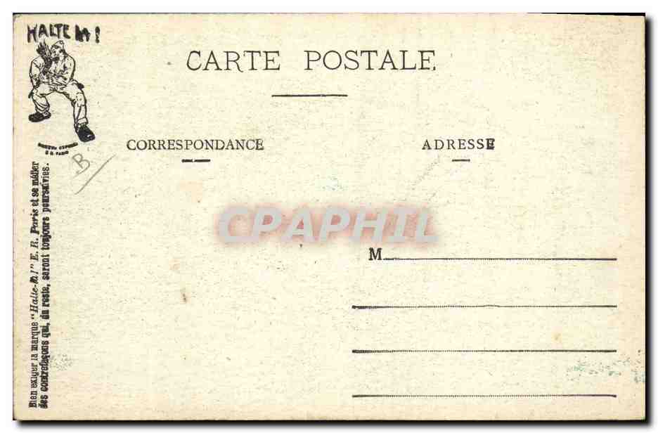 CPA Puzzle Militaria Atterrissage en foret Aviation Avion Loin du sol et loin des cieux  — Rückseite
