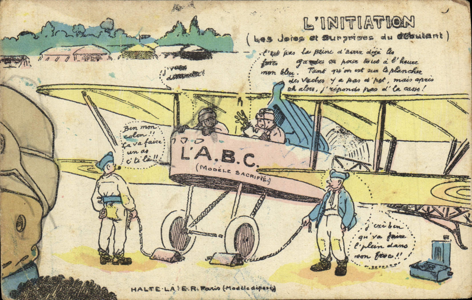 L'INITIATION — Les Joies et Surprises du débutant — HALTE-LA! E.R. Paris (Modèle déposés)