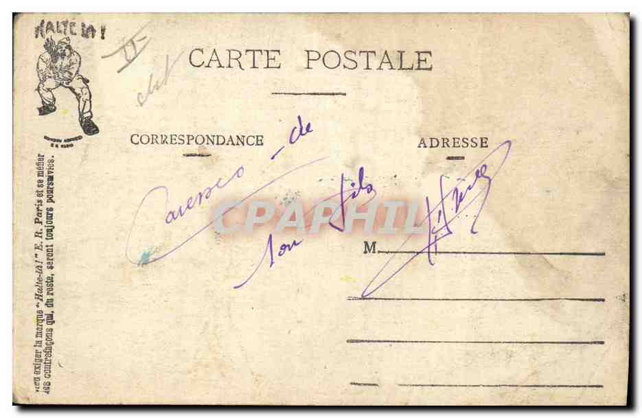 L'INITIATION — Les Joies et Surprises du débutant — HALTE-LA! E.R. Paris (Modèle déposés) — Rückseite