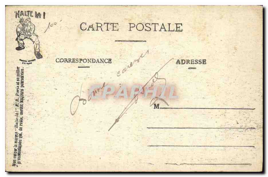 CPA Puzzle Militaria Liberatuses  — Verso