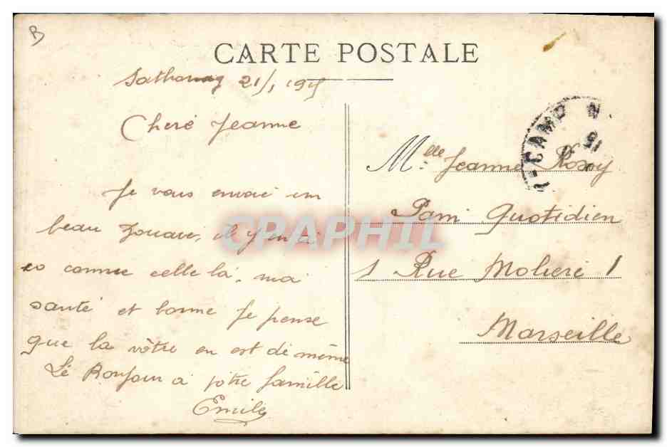 CPA Puzzle Militaria La revue apres les manoeuvres Zouaves  — Rückseite