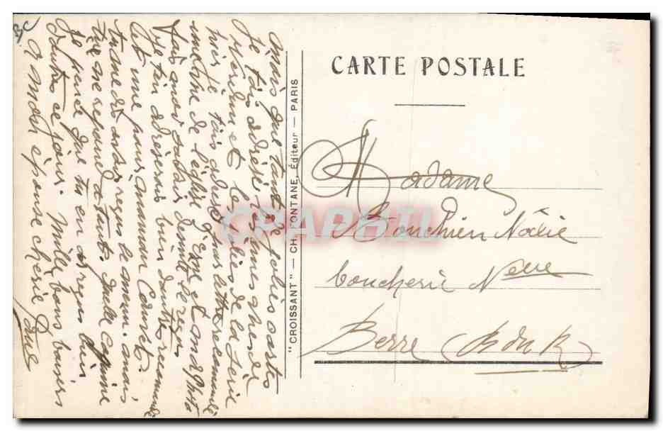 Ascensión de la Virgen María — editor Ch. Fontaine, n° 3907 — Reverso