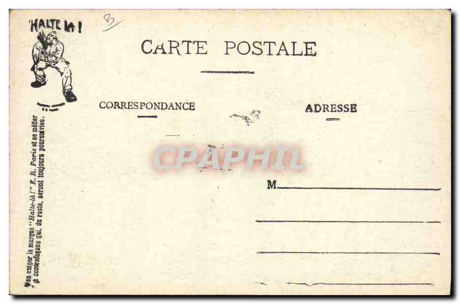 CPA Puzzle Militaria Liberatuses  — Rückseite