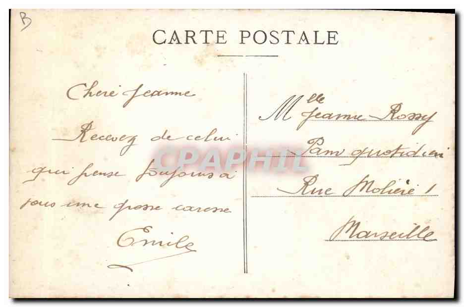 CPA Puzzle Militaria Sac au dos Zouaves  — Rückseite