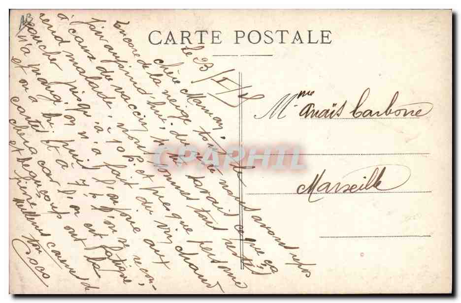 CPA Puzzle Militaria Sac au dos Zouaves  — Rückseite