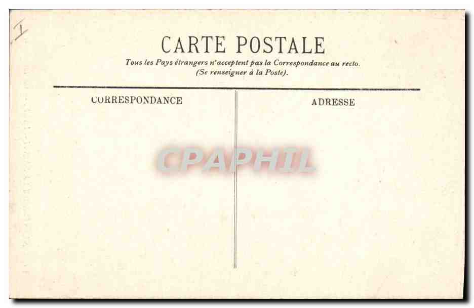 CPA Arbre Sanatorium de Sainte Feyre Chataigniers  — Verso