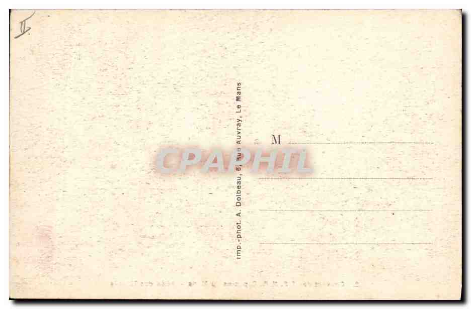 CPA Arbre Couvent des FF MM Capucins du Mans Allee des Tilleuls — Verso