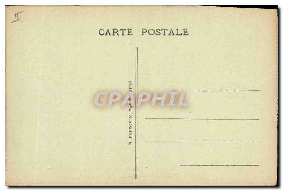 CPA Arbre Loches Chateau royal Le marronnier plante par Francois 1er  — Rückseite
