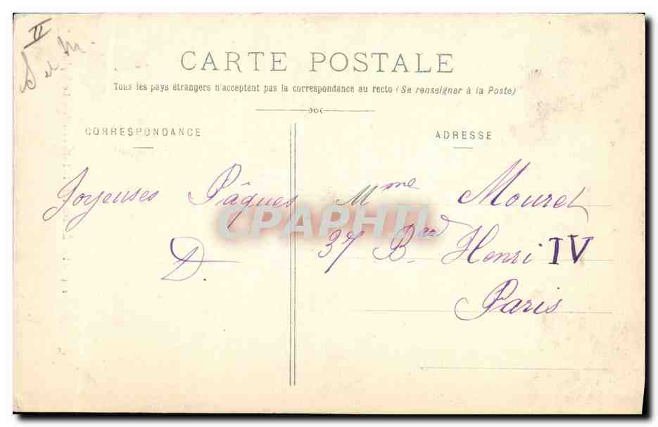 CPA Arbre Foret de Fontainebleau Le Jupiter — Rückseite