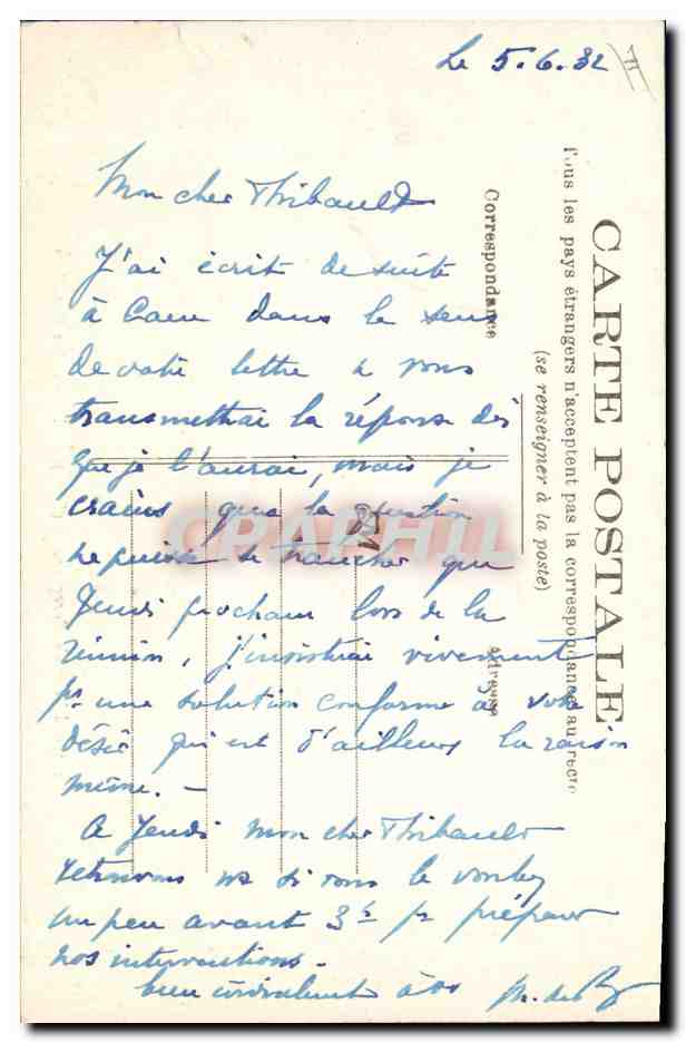 CPA Arbre Chateau de Bougneard Eure Futaie  — Rückseite