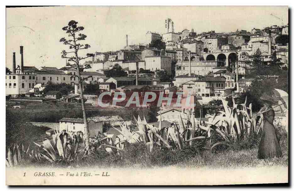 CPA Grasse Vue a l'Est 