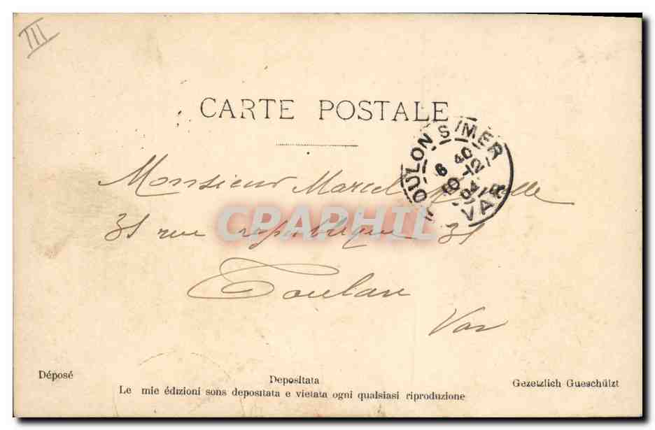 Nymphes et putti dans un jardin antique — A.N. Paris, n°305 — Reverso