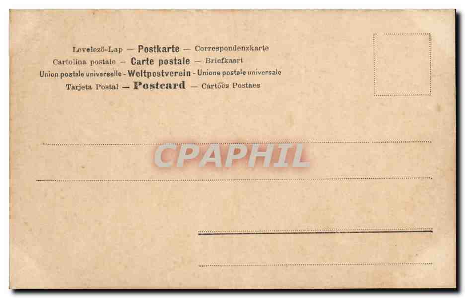 Fête du 7 — femme en robe blanche et couronne de fleurs — éditeur S.B. n° 584 — Verso