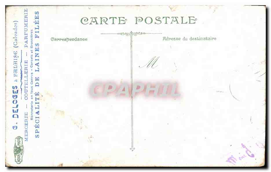 Infanterie — Battage des couvertures — L.V. & Gis, n° 3596 — Reverso