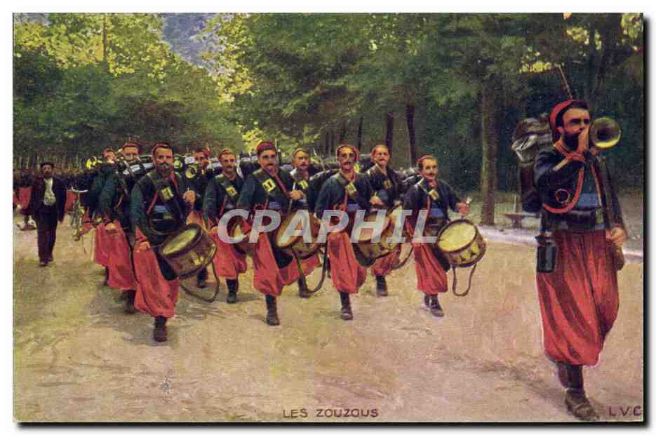 Les Zouzous — Défilé de musiciens en tenue traditionnelle — LVC