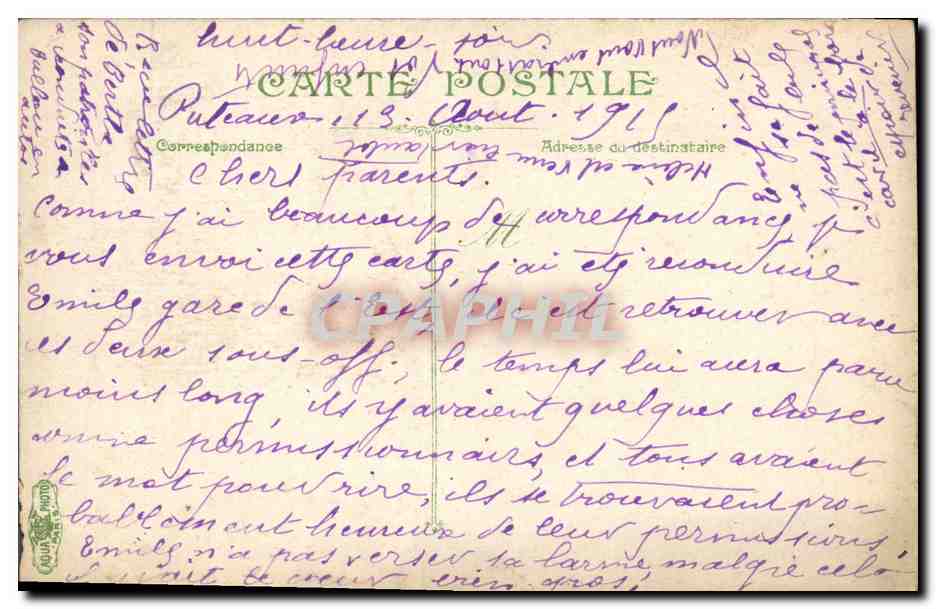 CPA Militaria Artillerie Pour abattre  — Rückseite