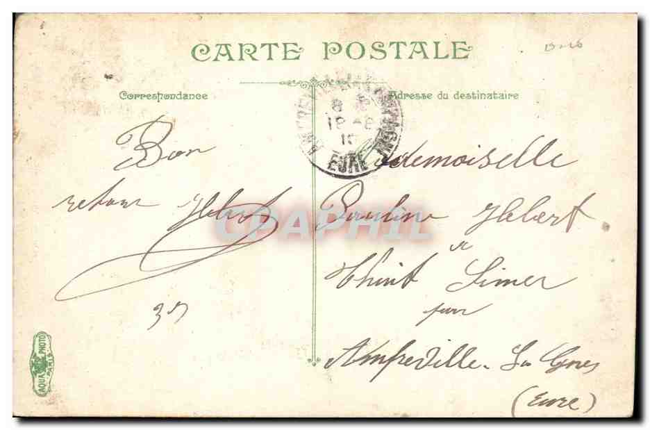 Infantería — Batir de mantas — L.Y. & Cie, n° 3596 — Reverso