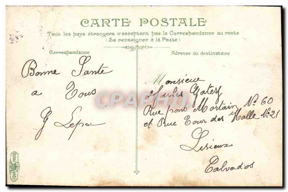Infanterie — Étude des élèves-caporaux — Martapes, n° 3614 — Reverso
