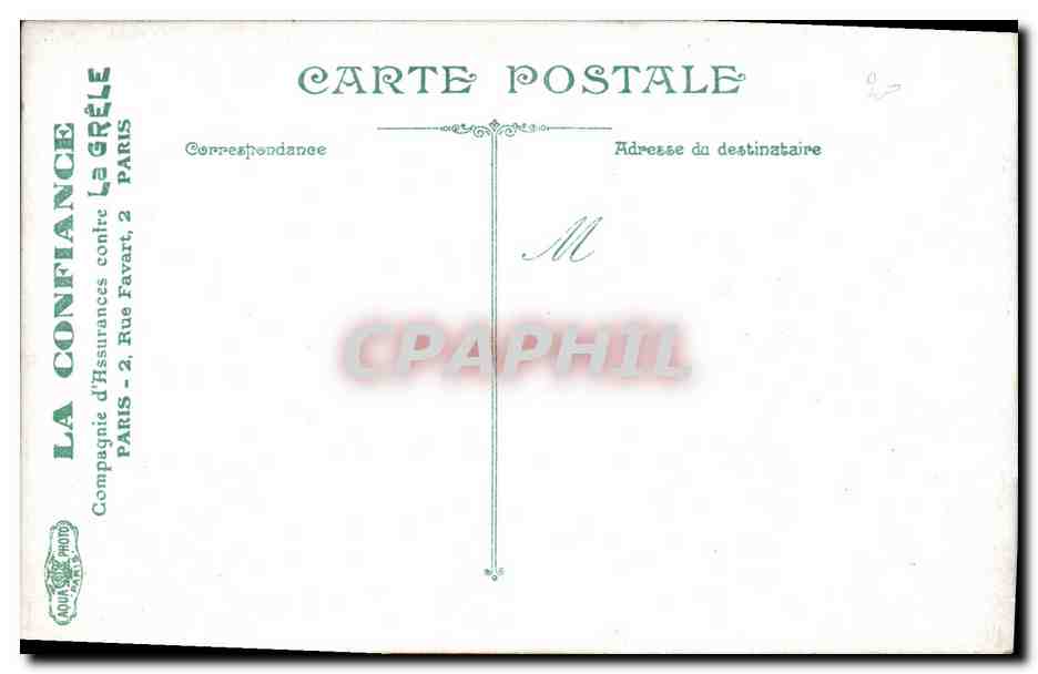 Infanterie — La corvée de quartier — L.V. & Cie, n° 3578 — Reverso