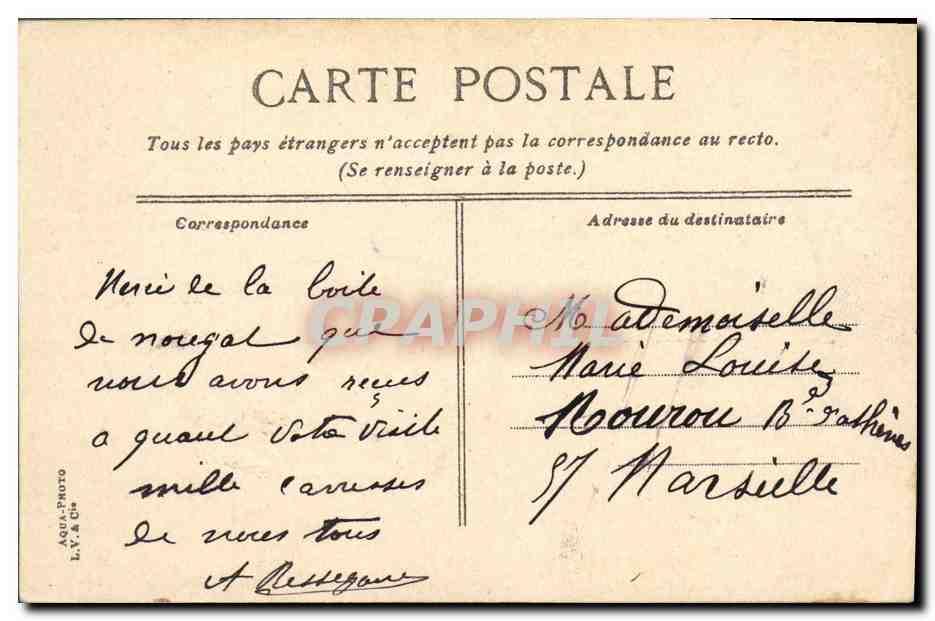 Aix-en-Provence — La Piazza del Palazzo, Esercizio delle reclute — L.V. & Cie — Verso