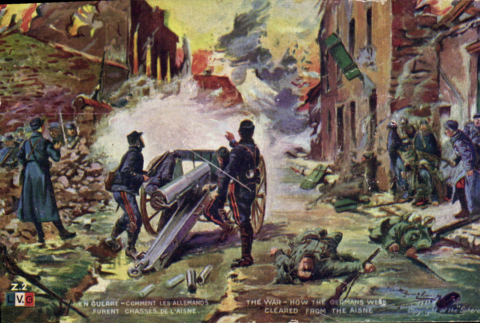 Combat à l'Aisne — Comment les Allemands furent chassés de l'Aisne — L.V.G. Z.2