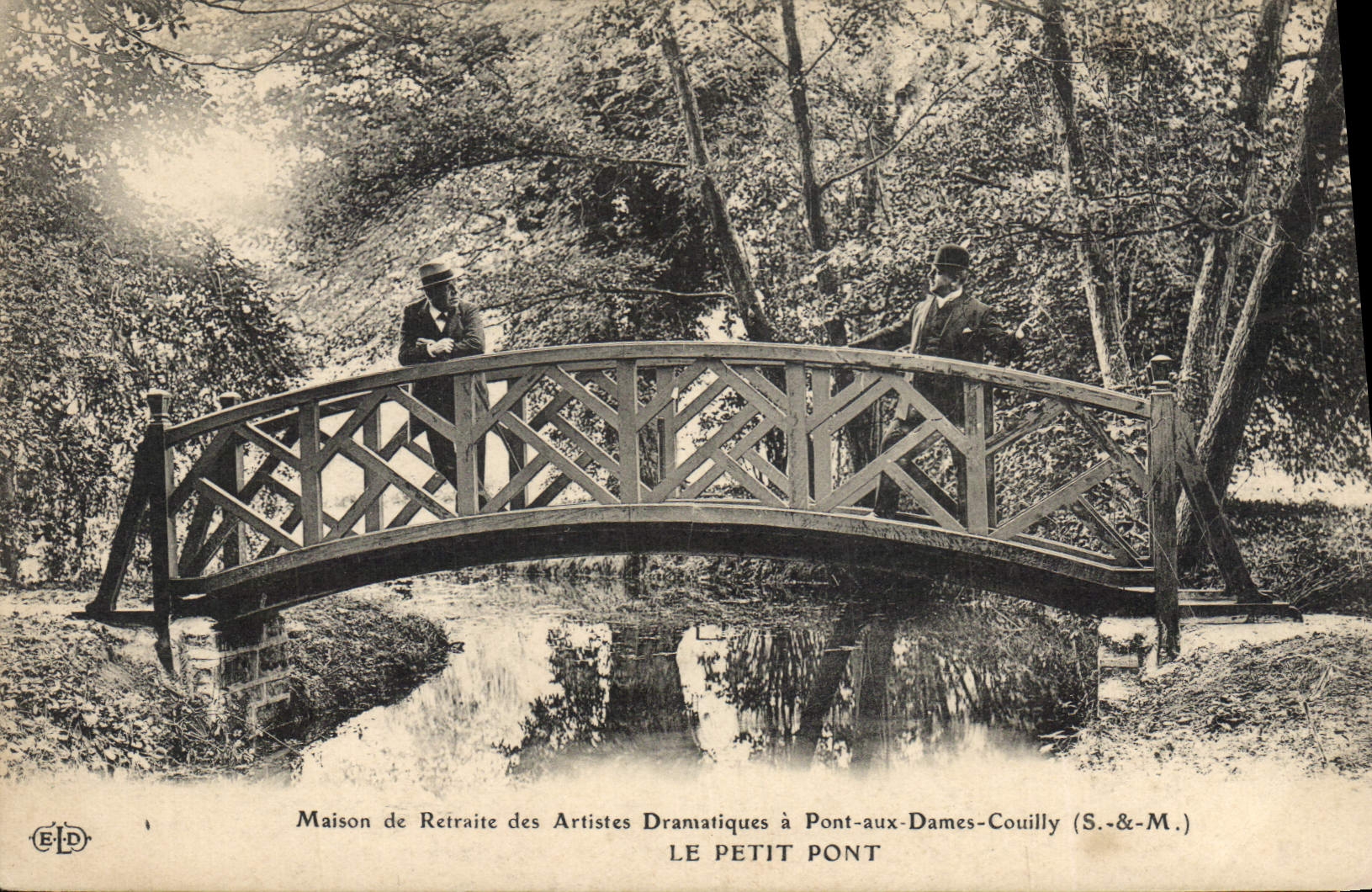CPA Cinema Maison de retraite des Artistes dramatiques a Pont aux Dames Couilly Le petit pont 