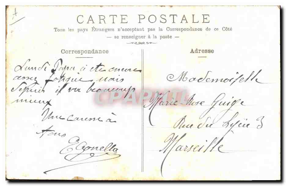 CPA Folklore Bresse Bressane — Verso