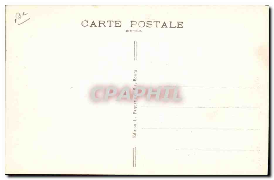 CPA Folklore Bresse Ancien cotume Bressan Le pere Denis — Verso