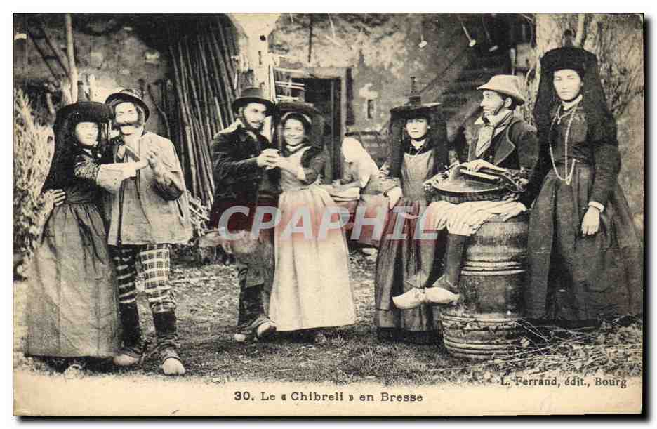 CPA Folklore Bresse Le Chibrell en Bresse