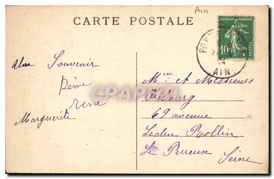 CPA Folklore Bresse Le Chibrell en Bresse — Verso